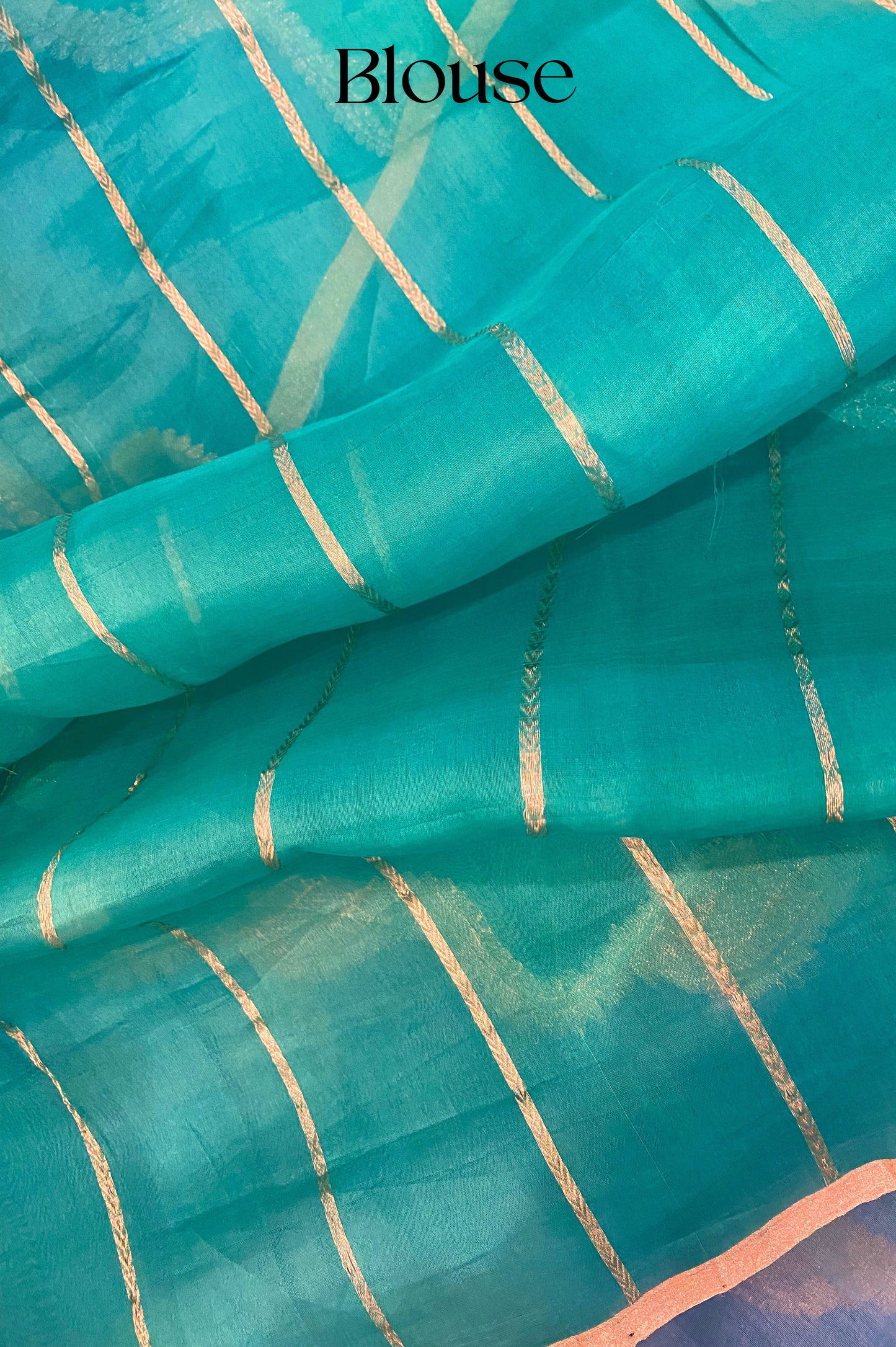Pure Banarasi Kora Silk Rangkat Saree with Gold and Silver Zari.