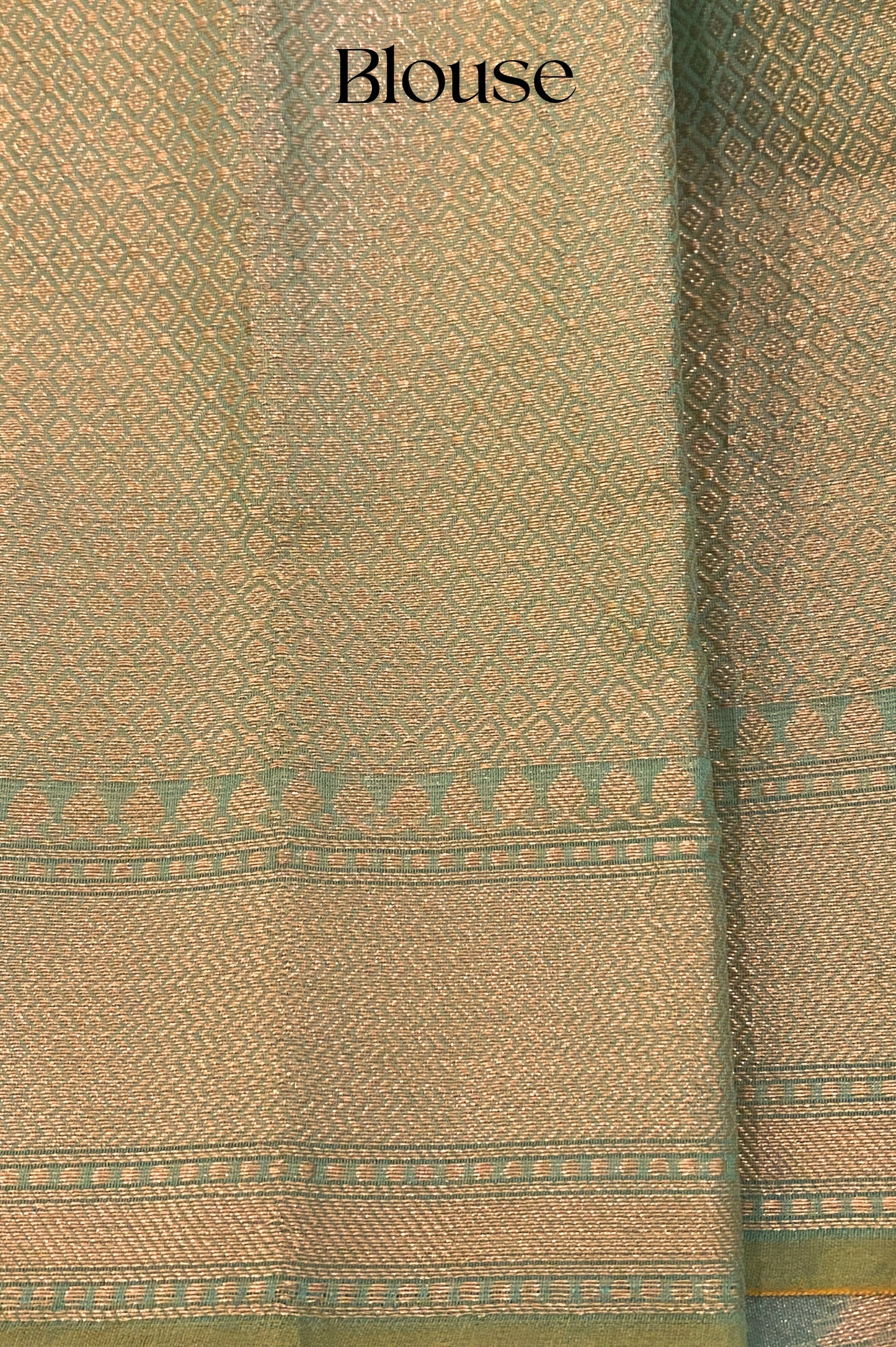 Luminous Aqua Green Banarasi Handloom Tissue Saree with Gold Zari Stripes
