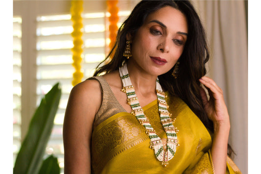 Rajwadi Piroi Haar Set