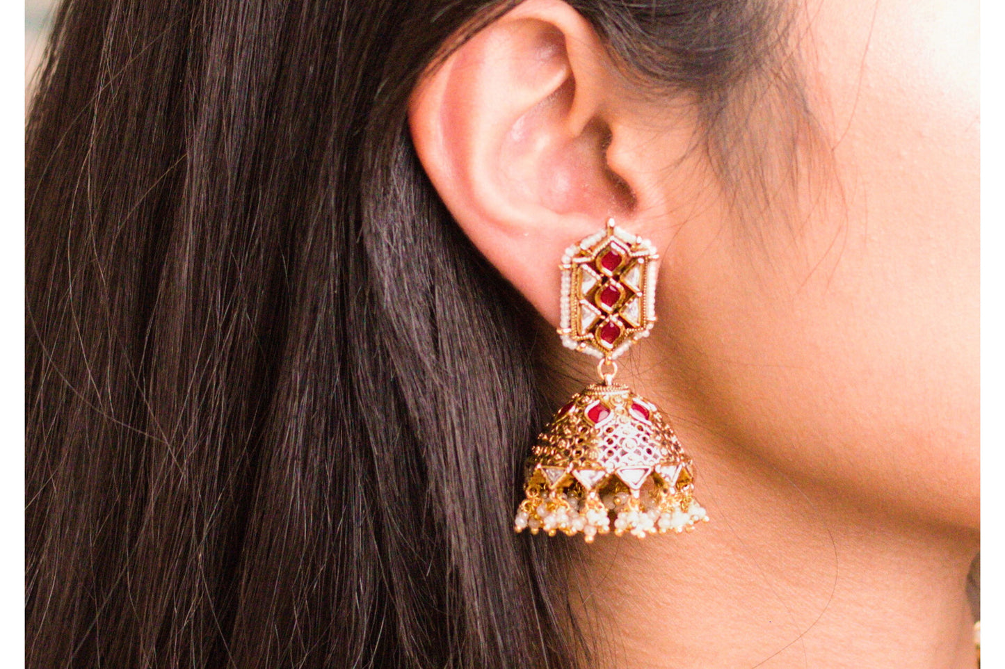 Gold Kemp Stone and Piroi Choker Set