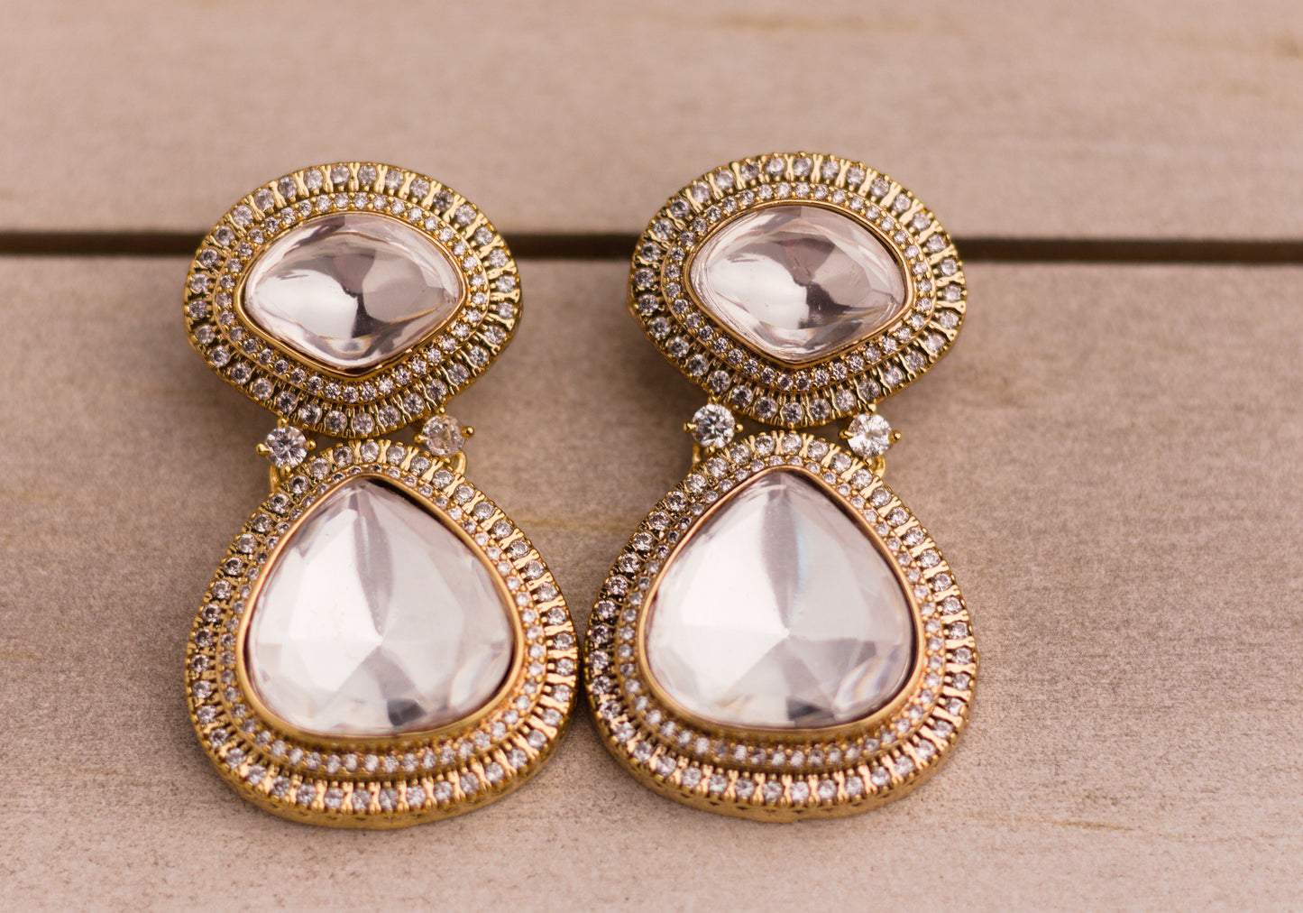 Statement Stone Drop Earrings